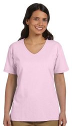 Hanes Women's Relax Fit Jersey V-neck Tee