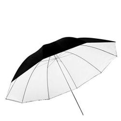 Neewer 59 INCHES 150 Centimeters Detachable Photography Lighting Umbrella - White Convertible Umbrella With Removable Black Cover And Reflective Silver Backing