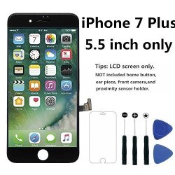 For Iphone 7 Plus Screen Replacement Black 5.5 Inch Lcd Screen Replacement For Iphone 7 Plusdisplay 3D Touch Screen Digitizer Frame Assembly Set With