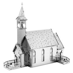 Fascinations Metal Earth Old Country Church 3D Metal Model Kit