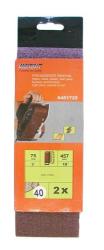 Sanding Belt - 40 Grit - 75x457mm 2 Piece Carded Pack
