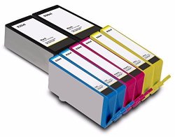 Purpplex Remanufactured Ink Cartridge Replacement For Hp 920XL CD975AN Black And Hp 920XL Cmy Ink Cartridge For Hp Officejet 7500A 6500A 6000 2 Black - 6 Color