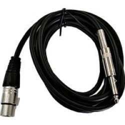 6.35MM Male Mono Jack To 3 Pin Xlr Microphone Female Patch -5METER