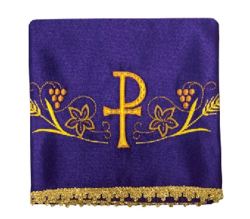 Chalice Veil Set Of 4 Includes All The Liturgical Colours - Px With Vines & Wheat