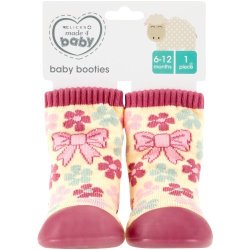 Made 4 Baby Rubber Socks Bow-tiful 6-12M
