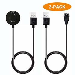 Soonory Compatible With Garmin Vivoactive 3 FENIX 5 Charger 2 Pack Replacement USB Charging Station Dock With Data Sync For Garmin Vivoactive 3 Fenix