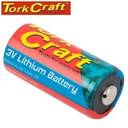 Tork Craft CR123A 3V Lithium Battery X1 Per Card Moq 12 BATCR123A-1P