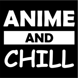 Anime And Chill Sweater Black