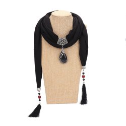 Qalaza-online Store Scarf -new Style - Black