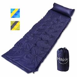 Happy Pie Play&adventure 74.8" X 23.6" Self-inflating Hiking Camping Mattress Sleeping Pad With Portable Backpack Navy Blue