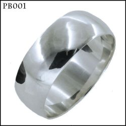 Sterling Silver 8MM Band Ring
