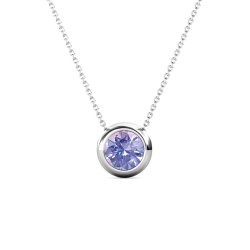 DESTINY Moon June alexandrite Birthstone Necklace With Swarovski Crystals