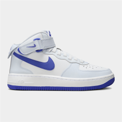 Nike Junior Air Force 1 Mid Easyon Bg White blue Sneaker