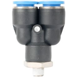 Aircraft - Pu Hose Fitting Y Joint 12MM-1 8 M - 2 Pack