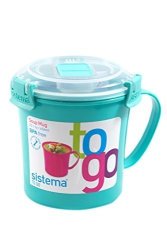 Sistema Plastics, LTD Sistema 656ML 22.1 Oz Soup Mug To Go Light Blue 1-PACK