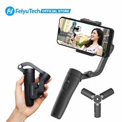 Feiyutech Vlogpocket Gimbal 3-AXIS Handheld Stabilizer Foldable Gimbal Smartphone Stabilizer For Iphone huawei samsung xiaomi Black Come With MINI Tripod