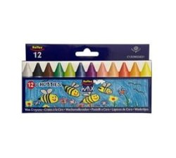 Chubbies Wax Crayons 12 Jumbo Assorted Colours - 10 Pack