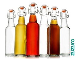 Glass Zuzoro Kombucha Bottles For Home Brewing Kombucha Kefir Or Beer - 16 Oz Clear Bottles Case Of 6 W Easy Swing Top