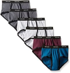Fruit Of The Loom Men's Underwear Fruit Of The Loom Men's Fashion Brief Pack Of 6 Ringer Solids Large