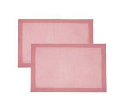 Reusable Nonstick Silicone Baking Mat Sheet For Oven - 2-PIECE - Pink