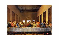 Puzzlelife Leonardo Da Vinci Last Supper 1000 Piece - Large Format Jigsaw Puzzle. Can Be Enjoyed By All Generation. Beautiful Decoration Pleasant Play
