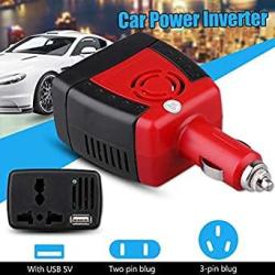 CAR Gorgebuy Power Inverter - USB 2.1A 150W Dc 12V Ac 220V 50 2HZ Converter Adapter With Cigarette Lighter - Charger For Cpap Tablets