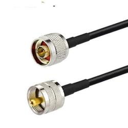 Uhf PL259 Plug Male To N Plug Male Low Loss KSR195 Coaxial Cable Pigtail 3M Usa Shipping