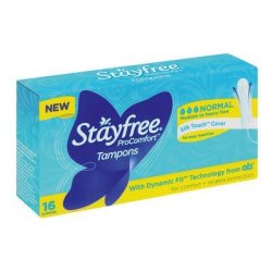 Stayfree Tampon Pro Comfrt Norm 16EA