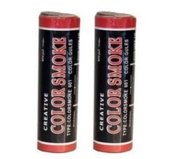 Creative Color Wire Pull Smoke Grenade - 2 Pack - Red