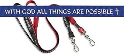 With God All Things Are Possible Lanyard