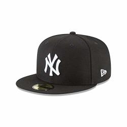 New Era 59FIFTY Hat Mlb Basic New York Yankees Black white Fitted Baseball Cap 7