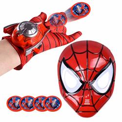Fun Factorys Kids Spiderman Capes And LED Mask - Spiderman Toys And Costume - Compatible Superhero Toys
