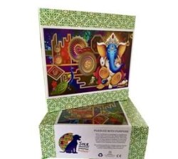 Ganesha - 1000 Pieces - Cardboard Grid Puzzle