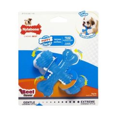Nylabone Puppy X Shaped Chew Beef - Extra Small