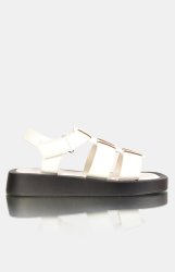 Footwork Ladies Quest Flat Sandals - White - White UK 7