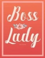 Boss Lady Journal Diary Notebook. Dot Grid - Coral Red 8.5 X 11 Paperback