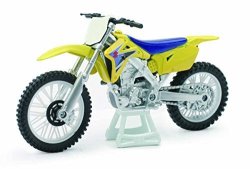 Newray Toys 1:18 Scale Die-cast Motorcycle - Yellow Suzuki RM-Z450
