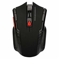 2.4GHZ Wireless Optical Mouse Gamer New Game Wireless Mice With USB Receiver Mause For PC Gaming Laptops Black