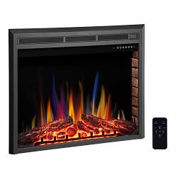 R.w.flame 32 Electric Fireplace Insert Freestanding u0026 Recessed Electric Stove  Heater Touch Screen Remote Control 750W-1500W With Timer u0026 Colorful Flame  Option Prices | Shop Deals Online | PriceCheck