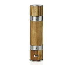 2IN1 Salt & Pepper Mill: Wood With Ceracut Grinder Duomill 5.5 X 21CM