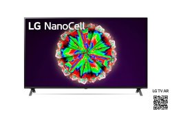 LG Nanocell Tv 55 Inch NANO80 Series Cinema Screen Design 4K Active Hdr Webos Smart Tv Ai Thinq Local Dimming