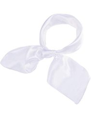 Satinior Silk Like Scarf Square Scarf Satin Headscarf Neck Scarves For Women And Girls White