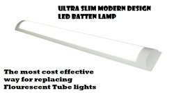 LED Batten Tube Lights: Ultra Slim Modern Design Complete With Fittings. Collections Are Allowed.