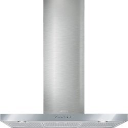 Smeg KS905SXE 90CM Stainless Steel And Silver-mirrored Glass Linea Extractor