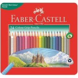 Faber-Castell Colour Grip Pencils Tin Of 24