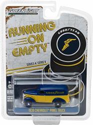 Greenlight 41040-B Running On Empty Series 4-1939 Panel Truck - Goodyear Tires 1:64 Scale