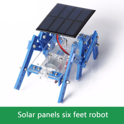 Diy Solar Panels Six Feet Robot Assemble Model Toys
