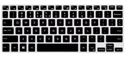 Dell Xps 13 Keyboard Cover Ultra Thin Keyboard Silicone Skin For 13.3" Dell Xps 13 9343 9350 9360 13.3 Inch Laptop Not Fit Xps 13 9365 Black