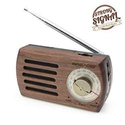AM Fm Portable Pocket Radio With Best Reception - Small Battery Operated Personal Transistor Built-in Speaker 3.5MM Headphone Jack Easy Tuning Antenna
