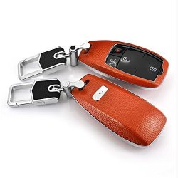 Matte Orange Key Fob Case Shell Cover With Key Chain For 2016 2017 2018 Mercedes Benz E Class E200 E300 E200L E300L E320L 2 3 4 Buttons